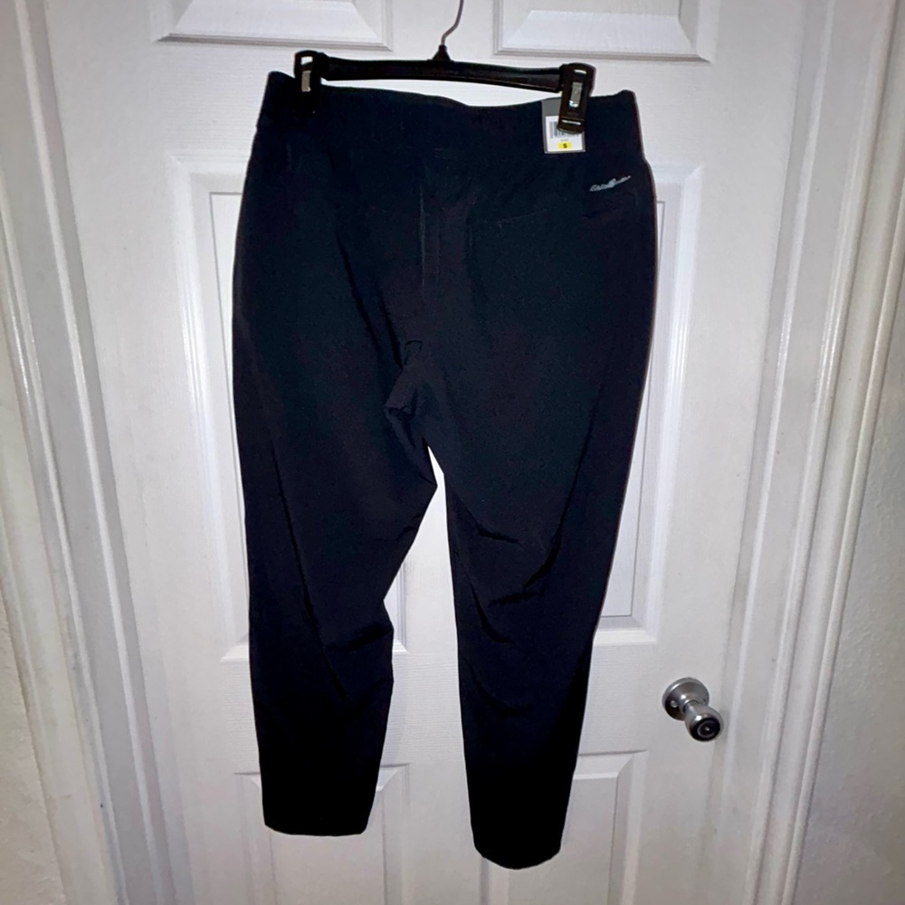 NWT! Eddie Bauer Black Travel Ankle Pants - Picture 4 of 7